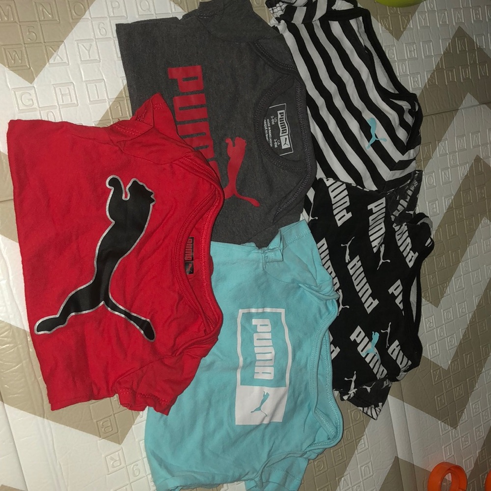5 Puma bodysuits